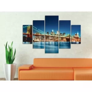 Image of ST014 Multicolor Decorative MDF Painting (5 Pieces)