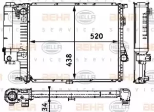 image of x1 Behr Heat Exchanger 8MK376711-244 Genuine for 8MK 376 711-241 Made in China