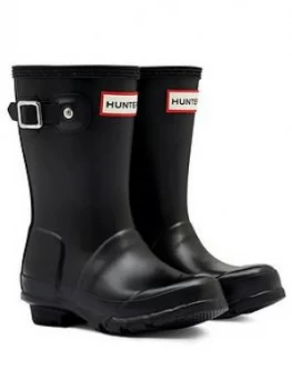 Image of Hunter Original Kids Wellington Boots - Black, Size 1 Older
