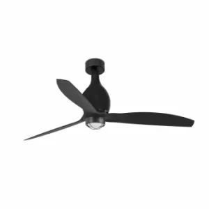Image of Mini Eterfan LED Matt Black Ceiling Fan with DC Motor, 3000K