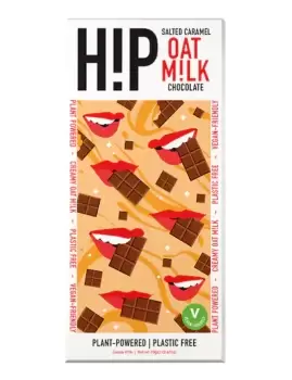 image of HiP Salted Caramel Oat Milk Chocolate Bar 70g