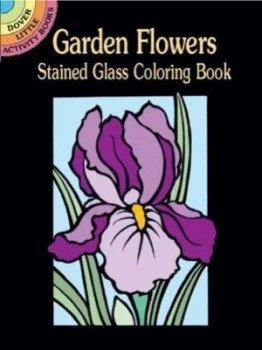 Image of Garden Flowers Stained Glass Coloring Book by Marty Noble