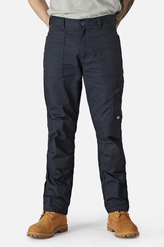 Image of Dickies Mens Action Flex Stretch Work Trousers 34R - Waist 34', Inside Leg 32' DARK NAVY DIC004-NAVY-34R