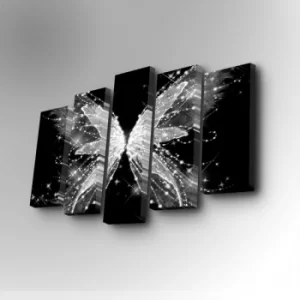 Image of 5PUC-018 Multicolor Decorative Canvas Painting (5 Pieces)