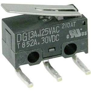 Image of Cherry Switches Microswitch DG13 B2LA 125 V AC 3 A 1 x OnOn momentary