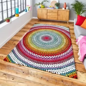 Image of Mosaic 22844 Multi 160cm x 220cm Rectangle