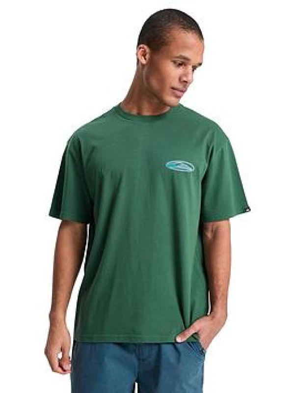 Image of Quiksilver T-Shirt Quiksilver Quikglobe Vert Male S