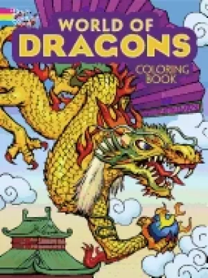 Image of world of dragons coloring book