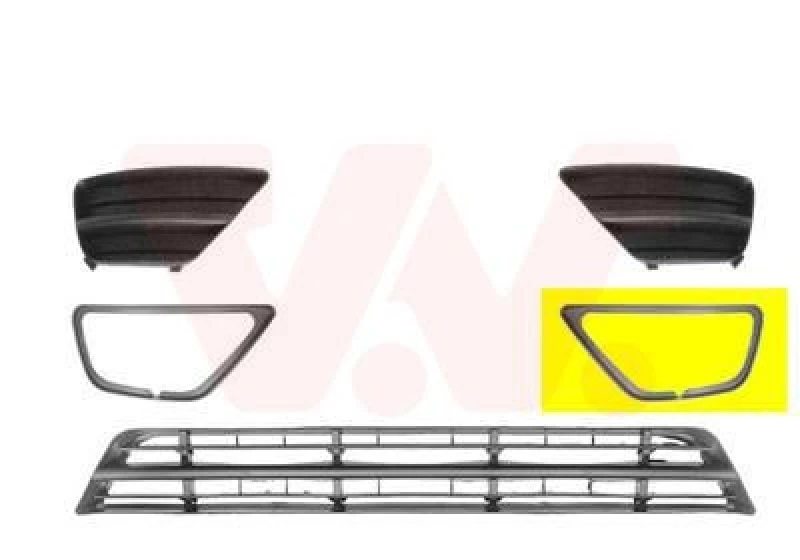 Image of VAN WEZEL Bumper grill VAN WEZEL 1861593