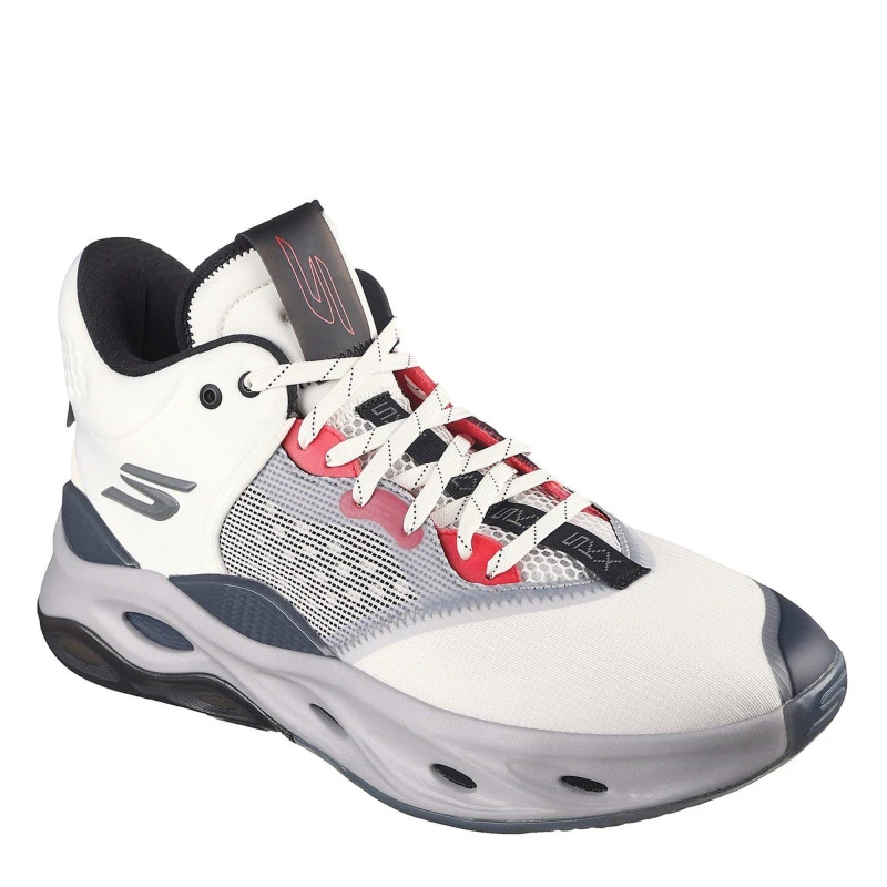 Image of Skechers Float Basketball Trainers Mens White/Grey male 7 (41)