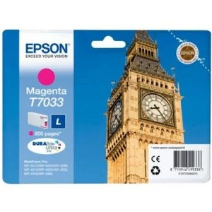 Image of Epson Big Ben T7033 Magenta Ink Cartridge
