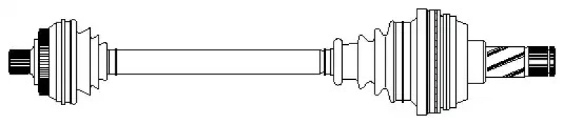 Image of ERA Benelux DA11251R Drive shaft Front Axle Right, for vehicles with ABS Drive Shaft (13)