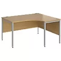 image of Dams International Right Hand Ergonomic Desk MB14ERSO 1,400 x 1,200 x 725 mm