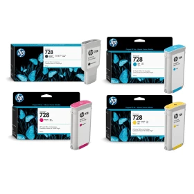 Image of HP 728 Black & Tri Colour Ink Cartridge