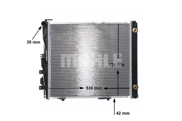 Image of MAHLE Original Engine radiator MERCEDES-BENZ CR 290 000S 1245001803,1245002402,1245002703 Radiator, engine cooling,Radiator,Engine cooler 1245002803