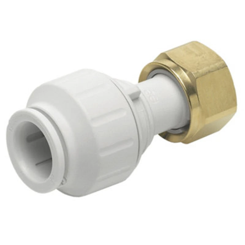 Image of John Guest Straight Tap Connector 15mm X 3/4" (Pack of 5) White