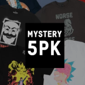 image of Mystery Geek T-Shirt - 5-Pack - Mens - M