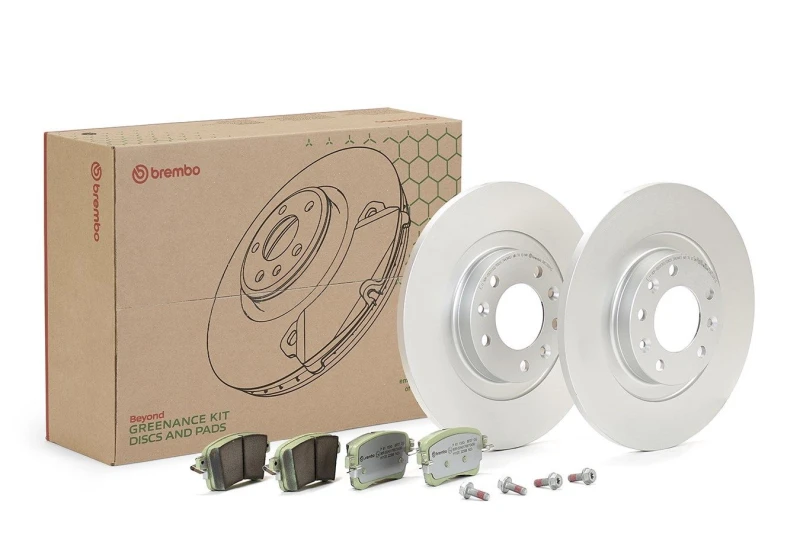 Image of BREMBO Brake discs and pads set BREMBO KT 10 050