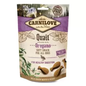 image of Carnilove Quail with Oregano Semi Moist Dog Treats 200g