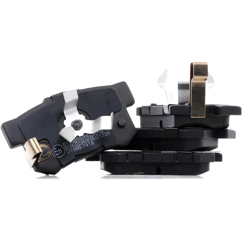 Image of STARK SKBP-0010339 Brake pad set Rear Axle, with acoustic wear warning, with piston clip Brake Pad Set,disc brake (402)