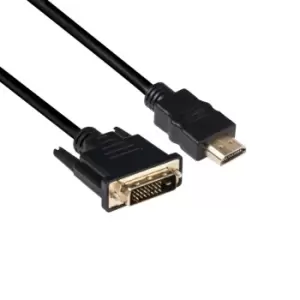 image of CLUB3D DVI to HDMI 1.4 Cable M/M 2m/ 6.56ft Bidirectional