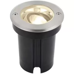 image of Stainless Steel Drive Over IP67 Ground Light - 6W Warm White LED - Tilting Head