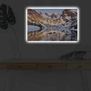 Image of 4570DHDACT-129 Multicolor Decorative LED Lighted Canvas Painting