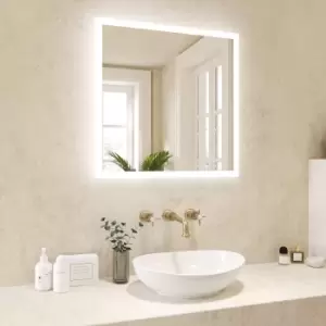 Image of Square LED Bathroom Mirror with Demister 600mm - Pisces