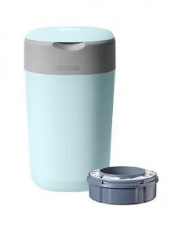 image of Tommee Tippee Twist & Click Nappy Disposal Tub - Cloud Blue, Cloud Blue