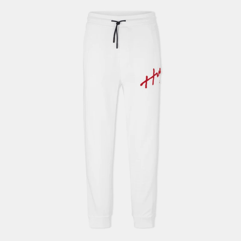 Image of Hugo Mens Drog Closed Hem Jersey Joggers White male XS