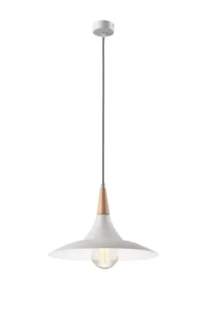 Image of Dome Pendant Ceiling Lights White, 1x E27