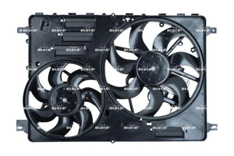 Image of NRF 47754 Cooling Fan D1: 388mm, with radiator fan shroud, with control unit Fan,radiator (508)