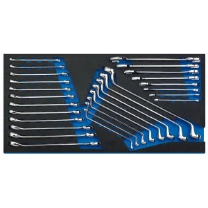 Image of Draper Spanner Set In Full Drawer EVA Insert Tray (28 Piece)