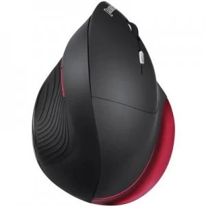 Image of Perixx 718R Radio WiFi mouse Optical Ergonomic Black, Red