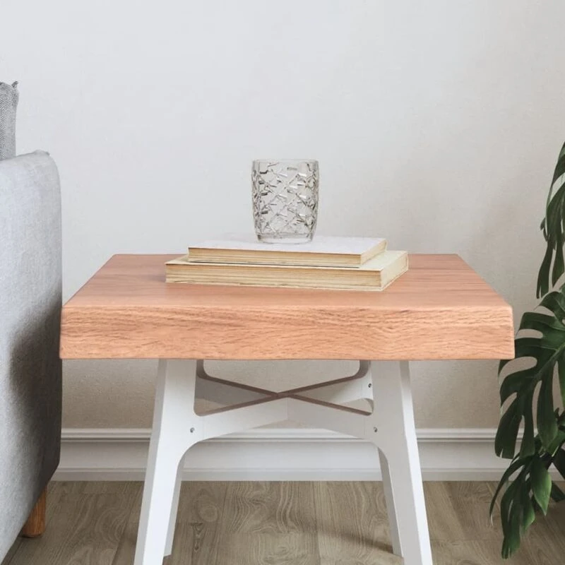 Image of VIDAXL Vidaxl - Table Top Light Brown 40x40x(2-6) cm Treated Solid Wood Live Edge 8720845816490
