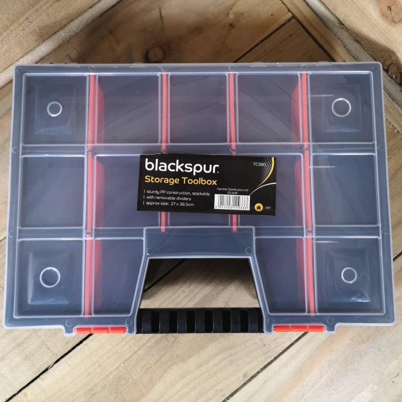Image of Blackspur 15 Compartments 27cm x 38cm Storage Box for Crafts / Screws etc