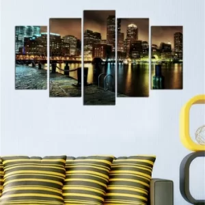 Image of 5PMDF-46 Multicolor Decorative MDF Painting (5 Pieces)