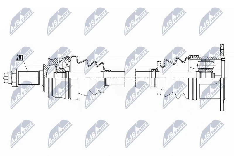 Image of NTY Drive shaft NTY NPW-SU-023
