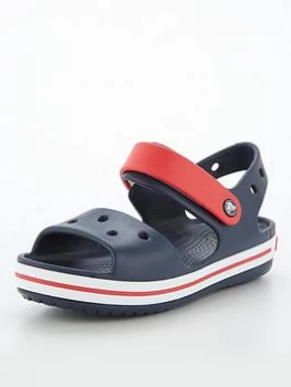 image of Crocs Crocband Sandal - Navy, Size 1 Older