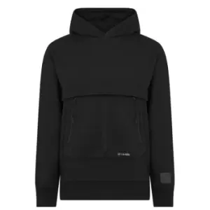 Image of CP Company Mesh OTH Hoodie - Black
