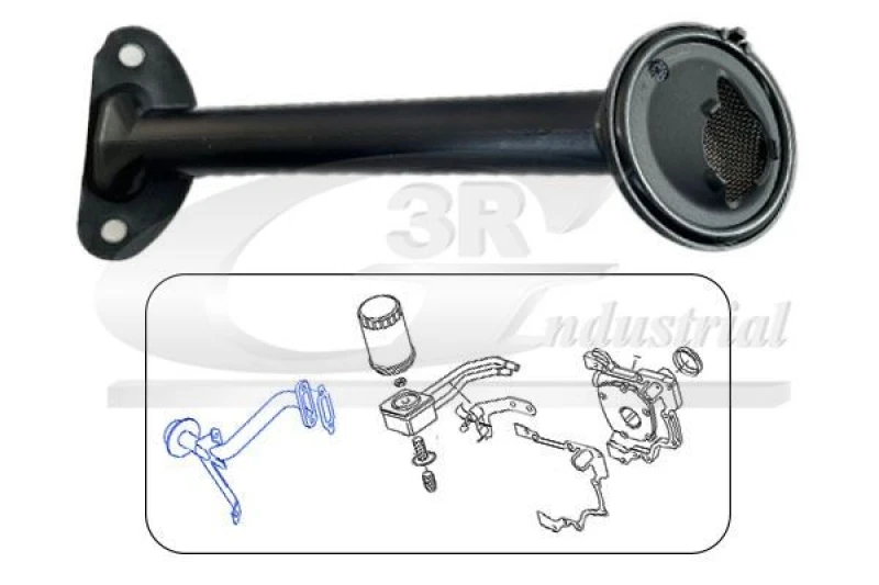 Image of 3RG Suction Pipe, oil pump 3RG 84748