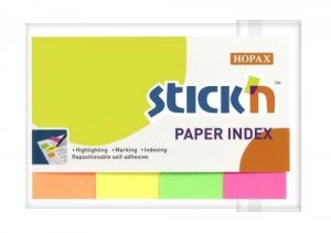 image of Value Stickn Neon Indexes 20mm 200 Tabs 4 Colours 21205