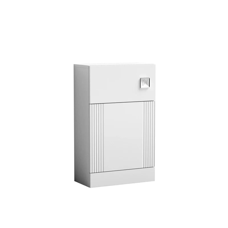 Image of Balterley Retro Floor Standing Bathroom WC Toilet Unit - 500mm - Satin White White Unisex