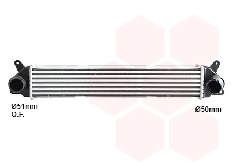 Image of VAN WEZEL Intercooler VAN WEZEL 82014715