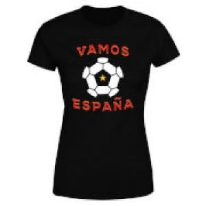 Image of Vamos Espana Womens T-Shirt - Black - 3XL - Black