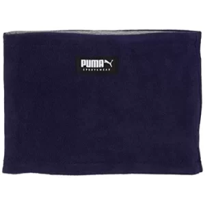 Puma Reversible Fleece Neck Warmer Peacoat/Gray Heather