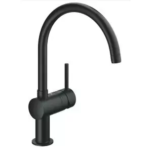 Grohe Minta Black Chrome-Plated Kitchen Side Lever Tap