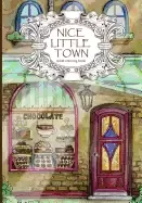 Image of adult coloring book nice little town