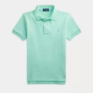 Ralph Lauren Boys Short Sleeve Polo Shirt - Aqua Verde - 6 Years