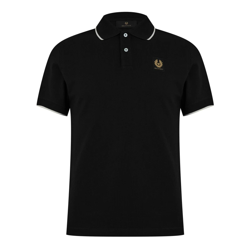 Image of Belstaff Tipped Polo Shirt Black male XL